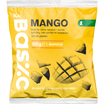 Mango Bitar Fryst 500g Ica Basic.
