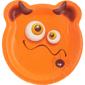 Tallrik Monster 23cm 8-p.