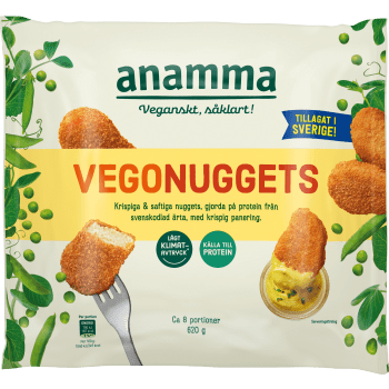 Vegonuggets av ärta 620g Anamma.