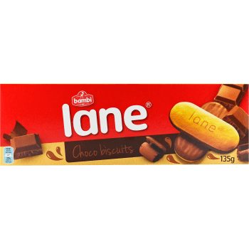 Biskvi Biscuit Lane Choklad 135g Bambi.