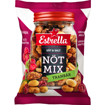 Nötmix Tranbär 175g Estrella.