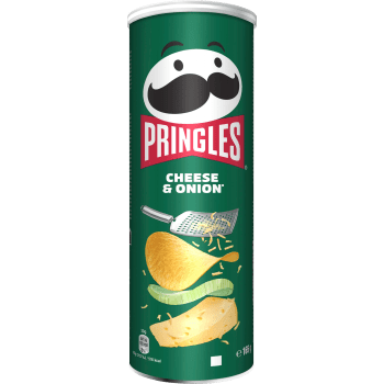 Chips Cheese & Onion 165g Pringles.