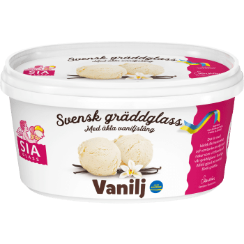 Gräddglass Vanilj 500ml SIA Glass.