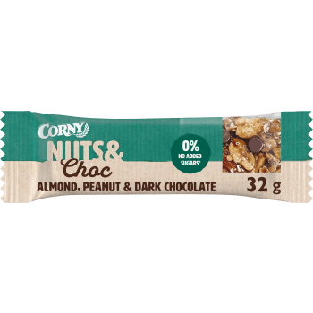 Bar Nuts & Choc Almond 32g Corny.