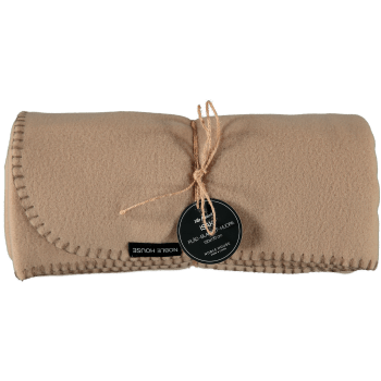 Fleecepläd Isak Beige 130x170cm.
