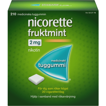 Nicorette Fruktmint Medicinskt tuggummi 2mg 210-p.