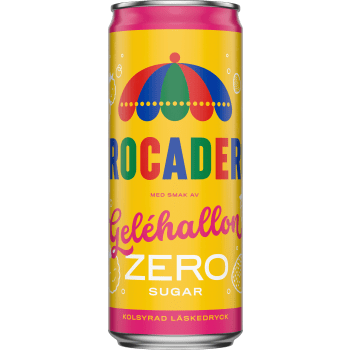 Läsk Geléhallon Zero 33cl Trocadero.