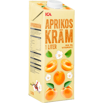 Aprikoskräm 1l ICA.