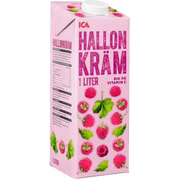 Hallonkräm 1l ICA.