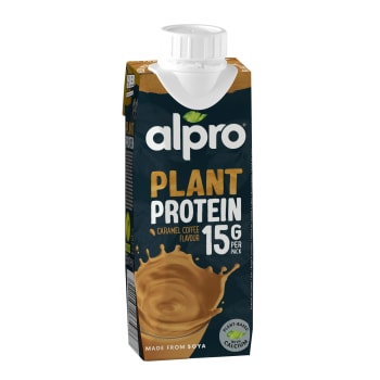 Proteinshake Karamell Kaffe Växtbaserad 250ml Alpro.