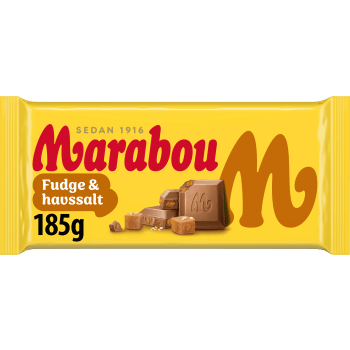 Mjölkchoklad Fudge & havssalt 185g Marabou.