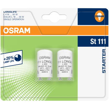Lysrörständare 4-65W 2-pack Osram.
