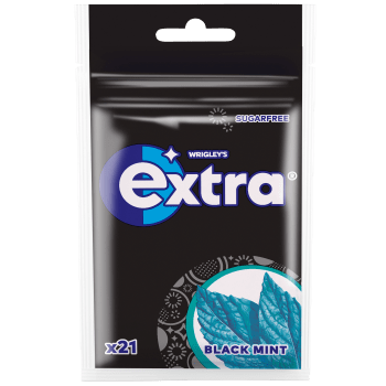 Tuggummi Black mint 29g Extra.