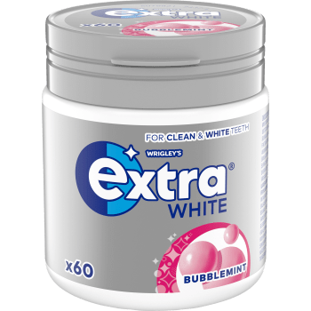 Tuggummi White Bubblemint 84g Extra.