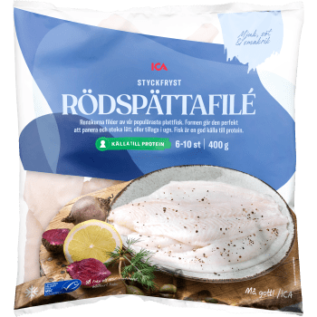 Rödspättafilé Fryst 400g ICA.