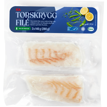 Torskrygg 280g ICA.