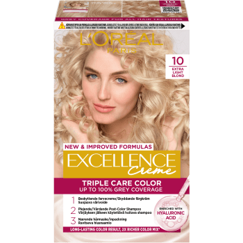 Hårfärg 10 Extra light blonde 1-p Excellence.
