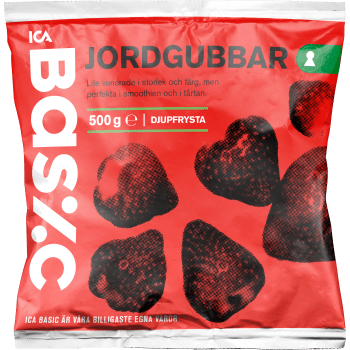 Jordgubbar Fryst 500g ICA Basic.