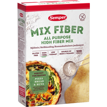 Mjölmix med fiber 500g Semper.