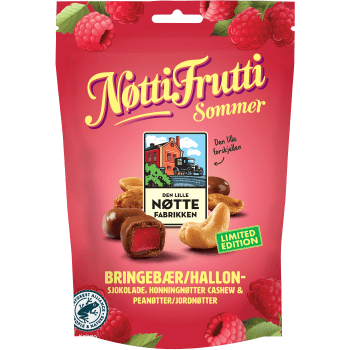 Nötmix Nøtti Frutti Hallon 160g Nöttefabrikken.