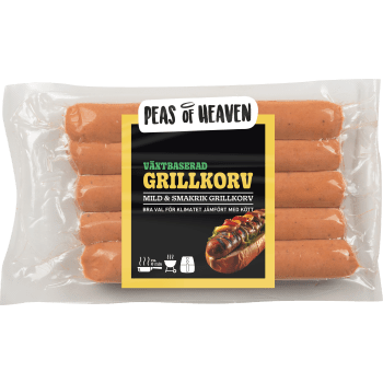 Grillkorv vegan 250g Peas of Heaven.