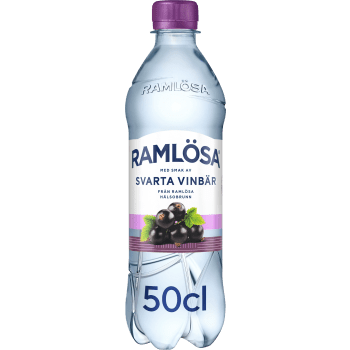 Vatten Kolsyrat Svarta Vinbär 50cl Ramlösa.