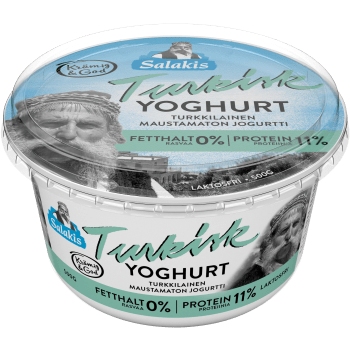 Turkisk Yoghurt 0% Laktosfri 500g Salakis.