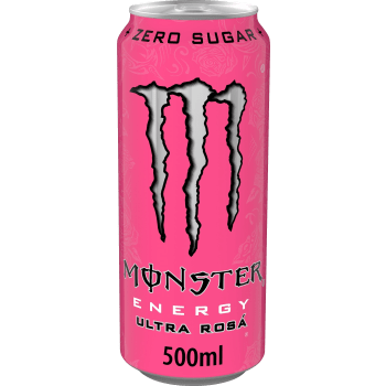 Energidryck Ultra Rosá Sockerfri 50cl Monster Energy.