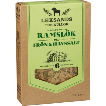 Tunnknäcke Ramslök & Frön 180 g Leksands Tre Kullor.