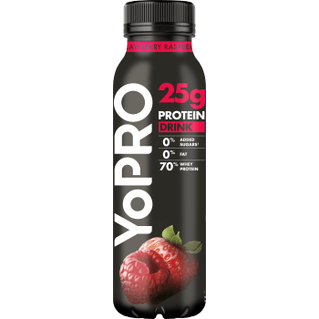Proteindryck Jordgubb Hallon Laktosfri 300g YoPro.