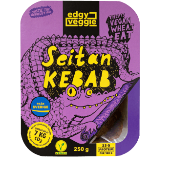 Pulled seitan kebab 250g Edgy Veggie.
