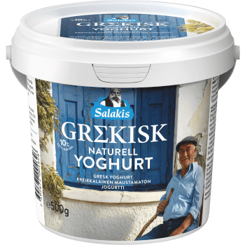 Yoghurt Grekisk Naturell 10% 500g Salakis.