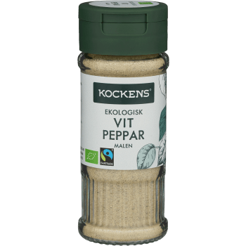 Vitpeppar malen Ekologisk 42g Kockens.