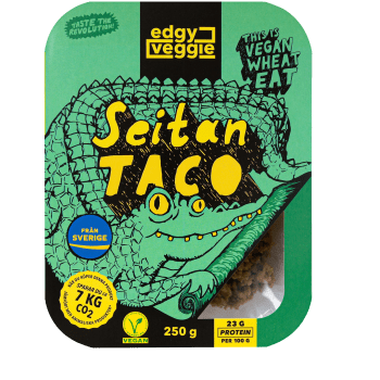 Pulled seitan taco 250g Edgy Veggie.