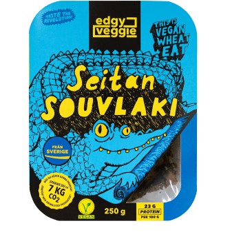 Pulled seitan souvlaki 250g Edgy Veggie.