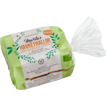 Havrefrallor Glutenfri Ekologisk 450g Martas.
