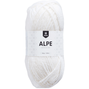 Garn Alpe White Crisp 50g Järbo.