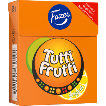 Tablettask Tutti Frutti 25g Fazer.