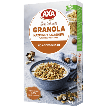 Granola Hasselnöt & cashew 475g AXA.