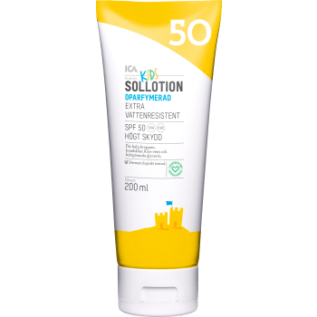 Sollotion Barn Oparfymerad SPF50 200ml ICA Hjärtat.
