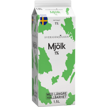 Mjölk Extra lång hållbarhet 1% 1500ml Sverigemjölken.