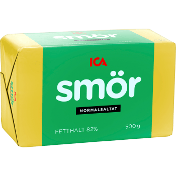 Smör Normalsaltat 82% 500g ICA.