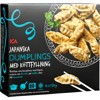 Köttfärsdumplings med dipsås Fryst 16st 320g ICA.