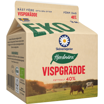 Vispgrädde 40% 3dl KRAV Skånemejerier.