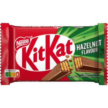 Hazelnut Kitkat 4-finger ha 41.5g Nestle.