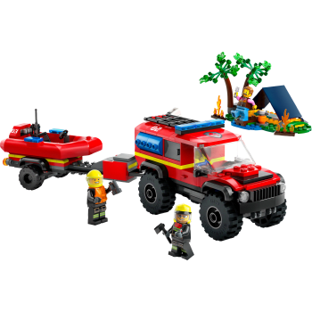 LEGO City 4x4 Brandbil med räddningsbåt 60412.