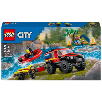 LEGO City 4x4 Brandbil med räddningsbåt 60412.