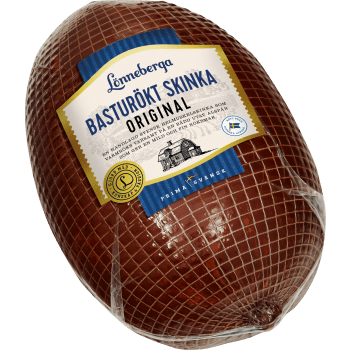 Lönnebergsskinka Basturökt i skivor ca 10g Lönneberga.