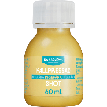 Shot Ingefära Kallpressad 60ml ICA Selection.