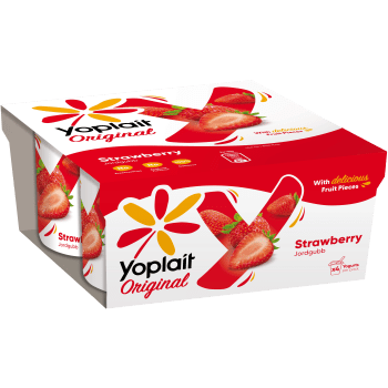 Yoghurt Jordgubb 4-p 500g Yoplait.